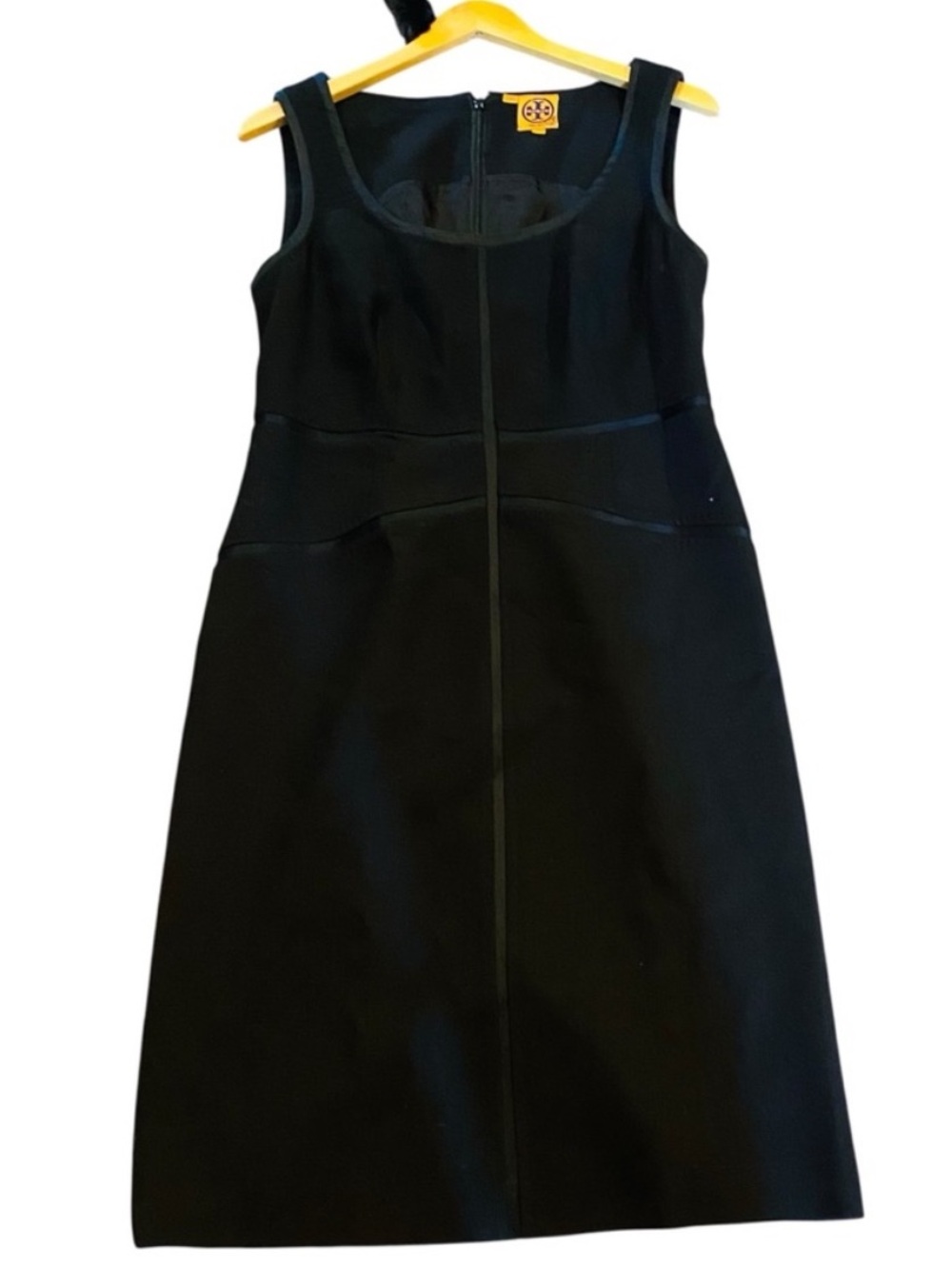 Tory Burch Black Scoop Neck Inga Dress
